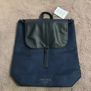 Jimmy Choo Navy Backpack